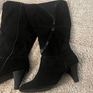Black  Women's Boots wide calf